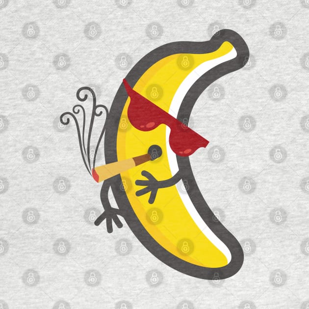 Cute banana smoking by Shankara